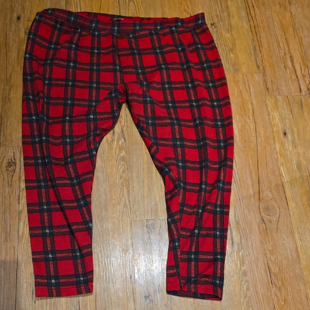 Plaid Red Women Leggings